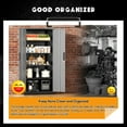 thumbnail image 6 of SOLAURA Metal Storage Cabinet, 71" Garage Storage Cabinet with Lock, Black Grey Metal Cabinet with 2 Doors and 4 Adjustable Shelves for Home Office, File, Easy Assemble, 6 of 7