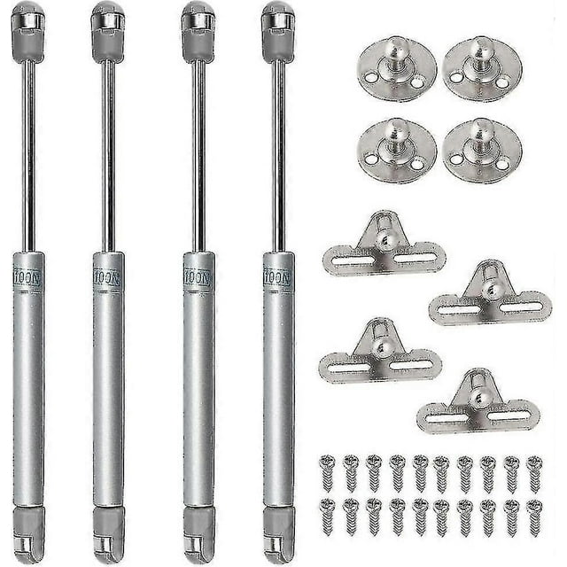 4 Pcs Gas Strut 100n Gas Struts Hydraulic Gas Spring Gas Strut Shock Absorbers Adjustable Struts Hydraulic Furniture For Kitchen Home Shop Store [free
