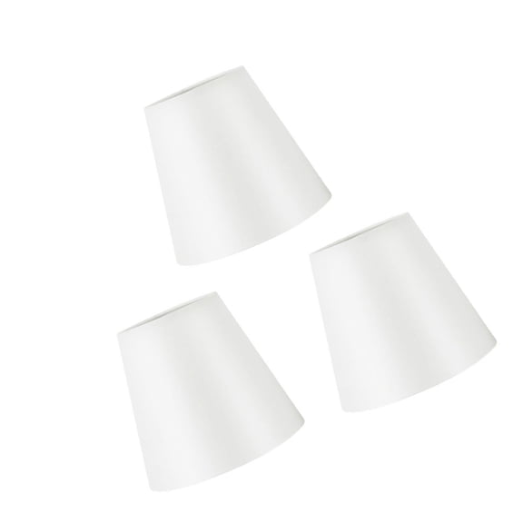 Set of 3 Lighting Cover Clip On Chandelier Shades Elegant Chandelier Lamp Covers PVC Fabric Texture Chandelier Lamp Shade