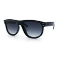 thumbnail image 5 of Gentlemanly Oversized Curved Top Racer Plastic Horned Retro Sunglasses Black - Smoke, 5 of 7