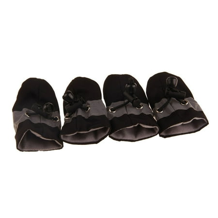StarBay 4Pcs Dog Cat Winter Warm Waterproof Rain Boots Protective Anti-Slip Pet Shoes