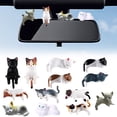 thumbnail image 4 of Set of 13 Mini Cat Resin Figurines, Adorable Desktop Ornaments for Home Office & Car Dashboard Decoration, Cute Animal Crafts for Desk Monitor Shelf Display & Festival Gift Giving, 4 of 5