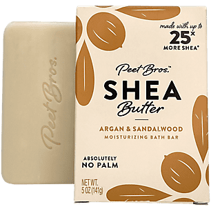 Shea Butter Bar Soap  Argan  Sandalwood (5 Ounces)