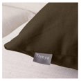 thumbnail image 5 of Pack of 4 Cotton Pillow Covers,Decorative Solid Square Throw Pillow Case for Home Sofa Decorative (Cover Only,No Insert)(16x16 inch/ 40x40cm,Dark Brown), 5 of 6