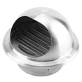 thumbnail image 1 of Stainless Steel Adjustable, Wall Ventilation Duct Cover Ceiling Home Air Vent Round, 1 of 8