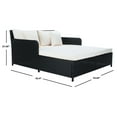 SAFAVIEH Cadeo Outdoor Patio Daybed, Black/Beige