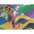 thumbnail image 4 of Ambesonne Dog Quilted Bedspread Set 3 Pcs, Terrier Labrador Breed Pets, Queen Size, Purple Green, 4 of 5