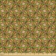 thumbnail image 2 of Ambesonne Vintage Autumn Fabric by the Yard Upholstery, Simple Leaf Shapes, 3 Yards, Almond Brown and Pale Coffee, 2 of 5