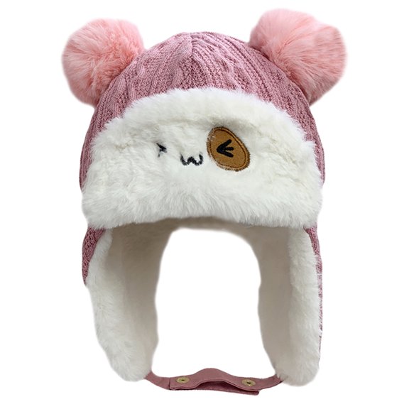 COSMOBETTY Beanie Earflap Hat With Cartoon Animals Design Earmuffs Hat For Boys For Outdoor Activities And Birthday