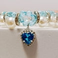thumbnail image 2 of Zhuge Collar de decoración para mascotas, accesorio para gatos y perros, rango ajustable, collar para cachorros, gatos, accesorios de aseo para mascotas, M, azul, 2 of 3