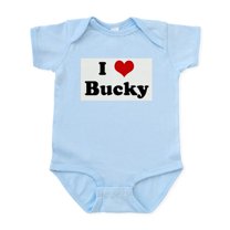 CafePress - I Love Bucky Infant Bodysuit - Baby Light Bodysuit, Size Newborn - 24 Months
