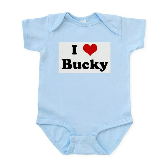 CafePress - I Love Bucky Infant Bodysuit - Baby Light Bodysuit, Size Newborn - 24 Months