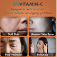 thumbnail image 3 of Premium 5% Vitamin C Serum For Face with Hyaluronic Acid, Retinol & Amino Acids - Boost Skin Collagen,Hydrate & Plump Skin, Anti Aging & Wrinkle Facial Serum 30ml, 3 of 9