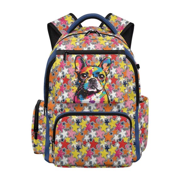 Xixirimido Kids School Backpack, 17" Large Capacity Bookbag, Multi Pockets School Bag for Boys Girls Teens Preschool Elementary Middle High School, Sunflower Highland Cow