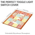 thumbnail image 3 of Triple Light Switch Pioneer Floral Wall Plate,Size 3-Gang 4.5" x 6.4” Light Switch Cover, Polycarbonate Thermoplastic Electrical Switchplate Home Decor for Kitchen Living Room Bedroom Decorate, 3 of 6