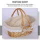 thumbnail image 2 of Willow Wove Woven Cesta de almacenamiento Flower Canasta Cesta de la boda de mano, 2 of 5