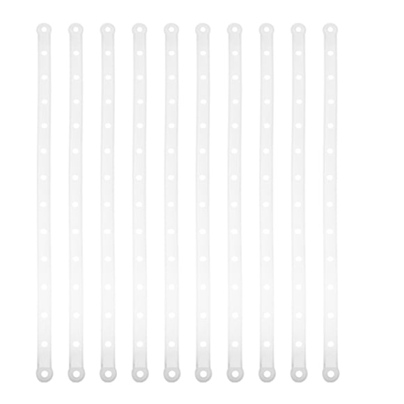 10 tiras de plástico resistentes para perchas, extensiones blancas estables para perchas, soluciones de almacenamiento de prendas para organizar y exhibir en armarios