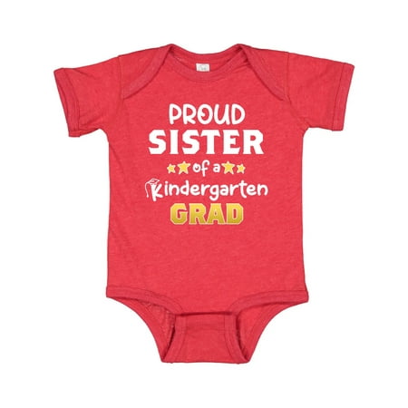 

Inktastic Proud Sister of a Kindergarten Grad Gift Baby Girl Bodysuit