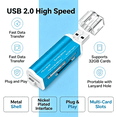thumbnail image 3 of 3 Pcs 4-in-1 USB 2.0 Card Reader, 2.76X0.83" High Speed Memory Card Adapter, Plug and Play Data Transfer Device, Multi Slot Flash Card Reader, SD TF MS Card Converter, Camera File Transfer Accessory, 3 of 5