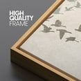 thumbnail image 4 of IDEA4WALL Extra Large Framed Canvas Print Wall Art Wild Freedom Assorted Birds in Flight Vintage Art Nature Wilderness Retro Wall Decor Oversized Artwork Relax/Calm for Room Decor - 60"x30", 4 of 5