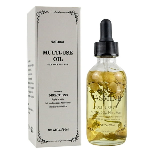 Fiudx Aceite de Masaje de Jazmín, Tratamiento Nutritivo Facial y Capilar, Infusión Aromática de Flores Secas, Fórmula Hidratante Vegetal, Relajación y Rejuvenecimiento, Autocuidado.
