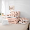 thumbnail image 6 of Manfei Cartoon Ghost 7-Piece Twin Bedding,Classic Halloween Pumpkin Lantern Bedding Comforter Set,Reversible, 6 of 7