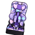 thumbnail image 1 of Asiento elevador de respaldo alto para automóvil, portátil, de polietileno, convertible, para bebés pequeños, color morado, 1 of 5