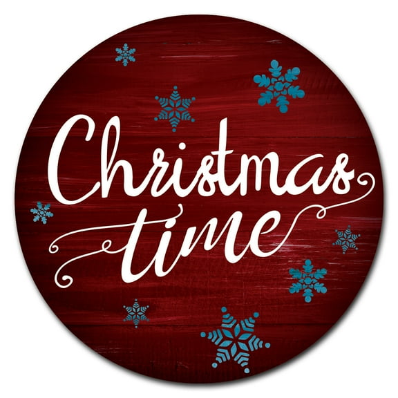 SignMission Circular Rigid Plastic Sign 12" Tall - Christmas Tree | Plastic Sign | Â Made in the USA