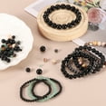 thumbnail image 4 of 200Pcs Cuentas de Obsidiana Negra, Cuentas de Piedra Natural de 4mm, Gema Redonda Suelta con Cordón Elástico de Cristal para Fabricación de Joyas, 4 of 7