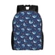 thumbnail image 1 of Disketp Cartoon Sharks2 Mochila Unisex de Apertura Lateral Completa, Mochila para Laptop para Escuela, Trabajo y Viajes, 1 of 8