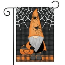 Briarwood Lane Trick Or Treat Gnome Burlap Garden Flag