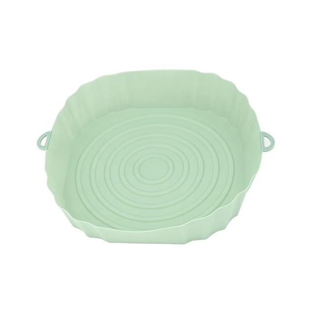 Freidoras de aire Bandeja para hornear Silicona antiadherente Utensilios para el hogar reutilizables Verde 3 piezas