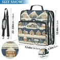 thumbnail image 2 of FORMRS Zipper Binder with Shoulder Strap 1.5-inch Ring 500 Sheet Capacity File Bag, Winter Village, 2 of 5