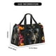 thumbnail image 3 of Fotbe Colorful Floral Black Dog Bolsa de Viaje con Estampado, Bolsa de Fin de Semana para Mujer con Compartimento para Zapatos, Bolsa de Gimnasio con Bolsillo Húmedo, 3 of 7