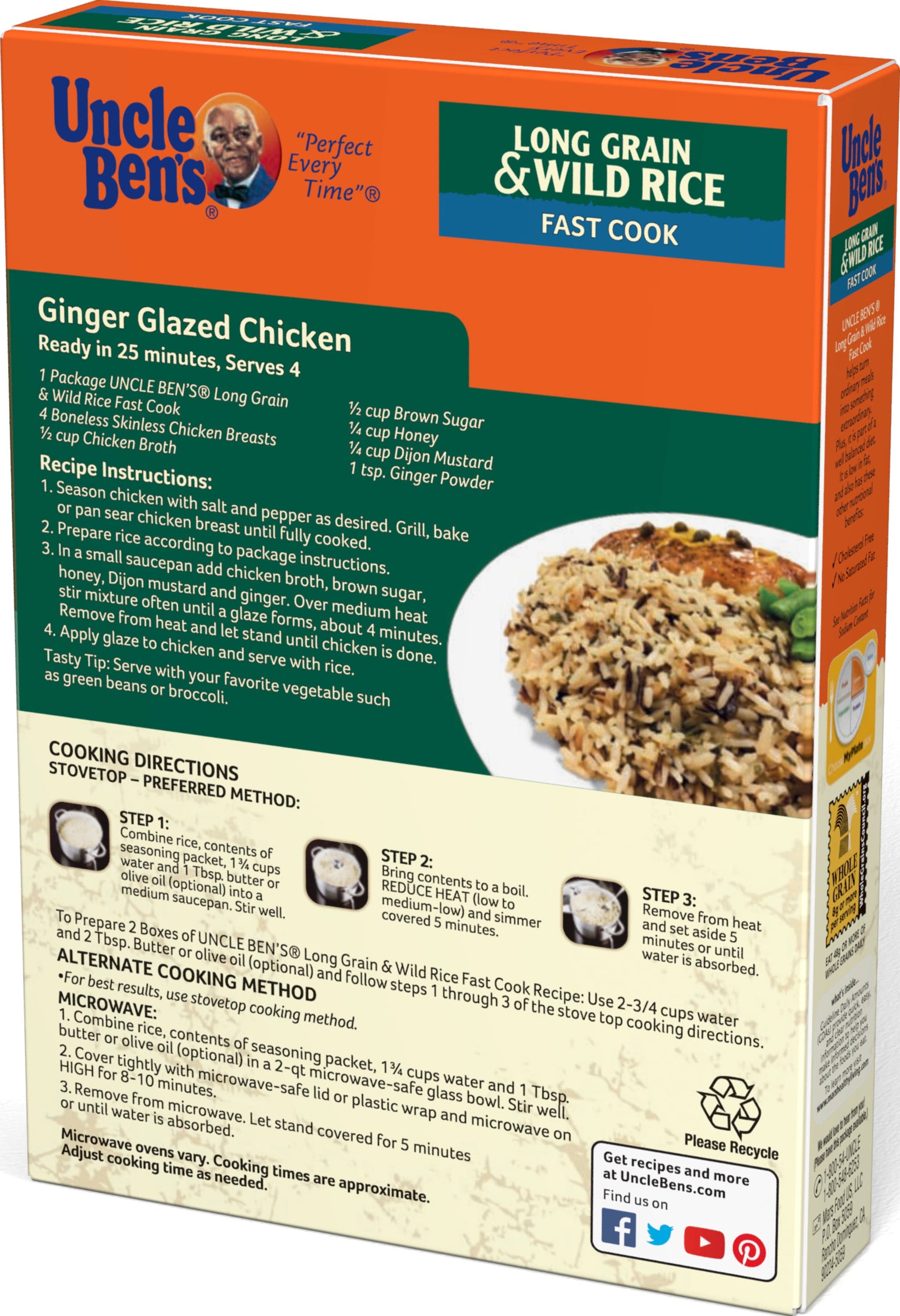 Uncle Ben's Long Grain & Wild Rice, Fast Cook, Flavored, Search