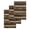 Brown, variant on Brown Teal Wooden Kitchen Dish Towels for Drying Dishes Set of 2, Vintage Farmhouse Retro Art Waffle Weave Microfiber Hand Tea Bathroom Towels Quick Dry & Absorbent Towel 15.7x23.6