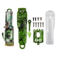 thumbnail image 3 of Kit de carcasa completa de bricolaje, cubierta de la base de la carcasa de la cubierta del cabello para la parte 8148 8591 Verde Colcomx cortadora de cabello Carcasa, 3 of 8