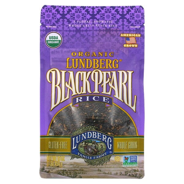 Lundberg, Organic, Black Pearl Rice, 1 lb