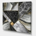 thumbnail image 3 of Designart ' Touches Of Gold With Marble Granite Agate ' Modern Canvas Wall Art Print, 3 of 4