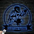 thumbnail image 3 of Craftnamesign Custom Softball Catcher Metal Sign LED Light, Softball Player Metal Wall Art, 3 of 5