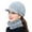 Grey, variant on Yirtree Fleece Lined Womens Beanie Hat, Winter Hat Scarf Mask Set,Women's Winter Hat, Middle-Aged and Old Warm Earmuff hat