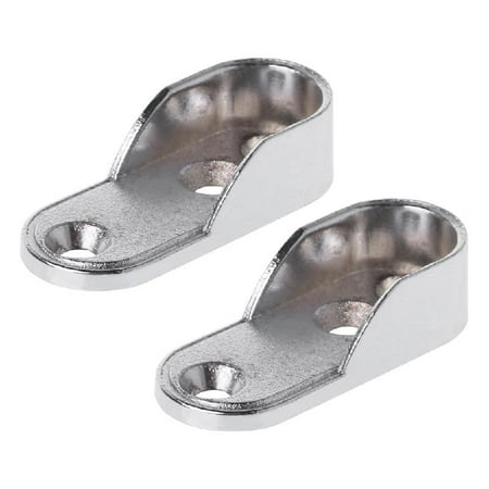 

FAIOIN 2pcs Wardrobe Clothes Tube Support Closet Rod Pole End Bracket Thickening Holder