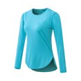 thumbnail image 5 of vigerkar Sun Protection Long Sleeve Shirts for Women, UPF 50+ UV Rash Guard Swim Shirt, Workout Hiking Running Athletic Tops Blue, M, 5 of 7