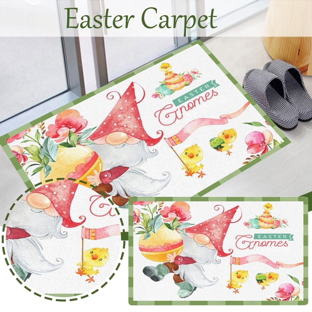 Teissuly Easter Day Welcome Doormats Home Carpets Decor Carpet Living Room Carpet (40 X 60cm) Teissuly WER202401276153