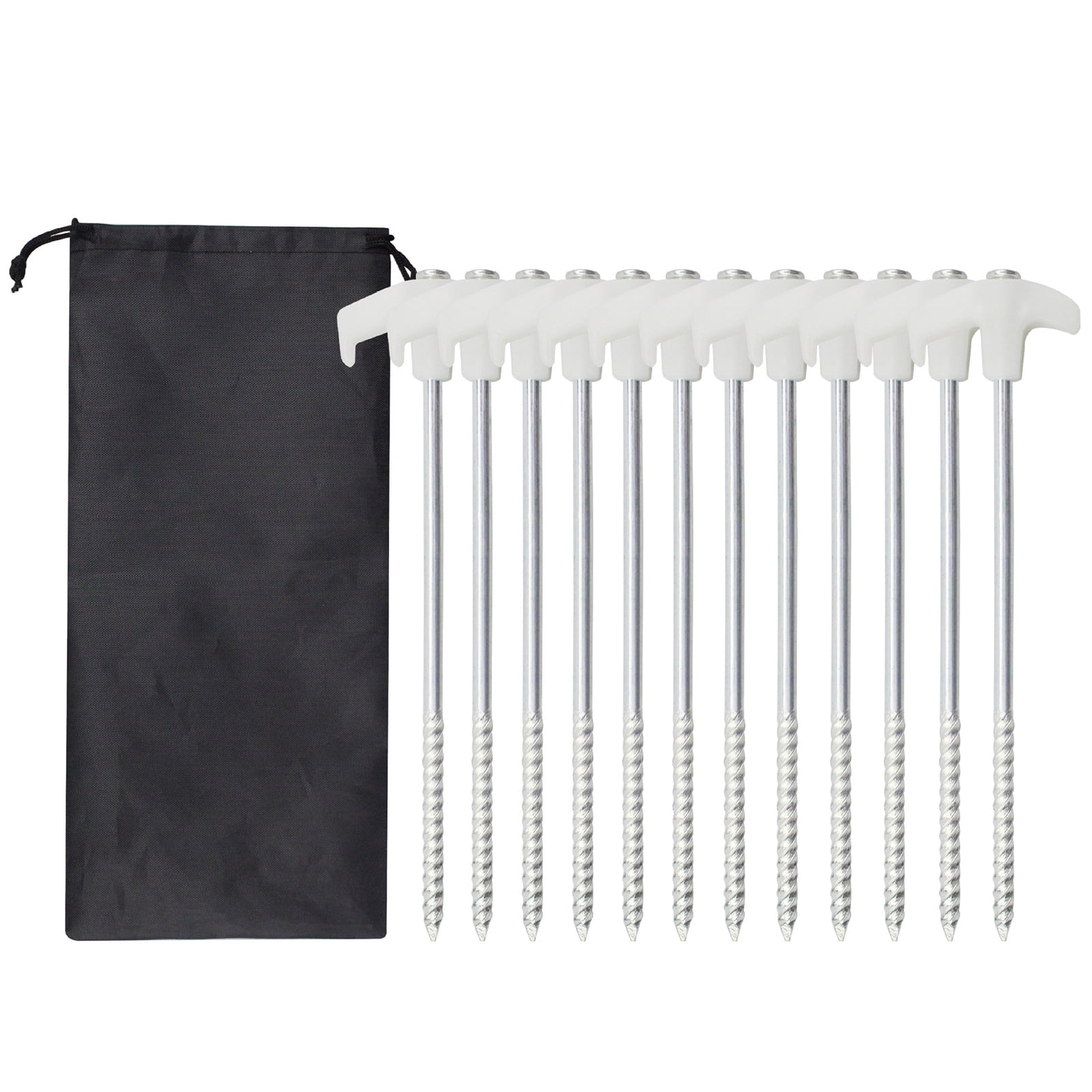 10pack Outdoor Travel Camping Tarps Stakes Ground Stakes Organizers Tent Peg for Toughs Ground Conditions