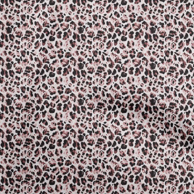 oneOone Velvet Light Pink Fabric Animal Skin Craft Projects Decor Fabric Printed By The Yard 58 Inch Wide