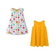 thumbnail image 5 of THEE BRON Toddler Girls Spring Summer Short Sleeve Tank Top Play Casual Dresses, 2-Pack, 5 of 6