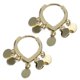 thumbnail image 5 of Houderco 1Par Pendientes De Dorados Para Mujer Con De Disco Material Resistente Y, 5 of 8