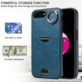 thumbnail image 5 of Allytechgroup Wallet Phone Case for iPhone 8 Plus/7 Plus with Stand, RFID Blocking PU Leather Shockproof Cover with Kickstand & Credit Card Slot Drop Protection for iPhone 8 Plus/7 Plus, Blue, 5 of 10