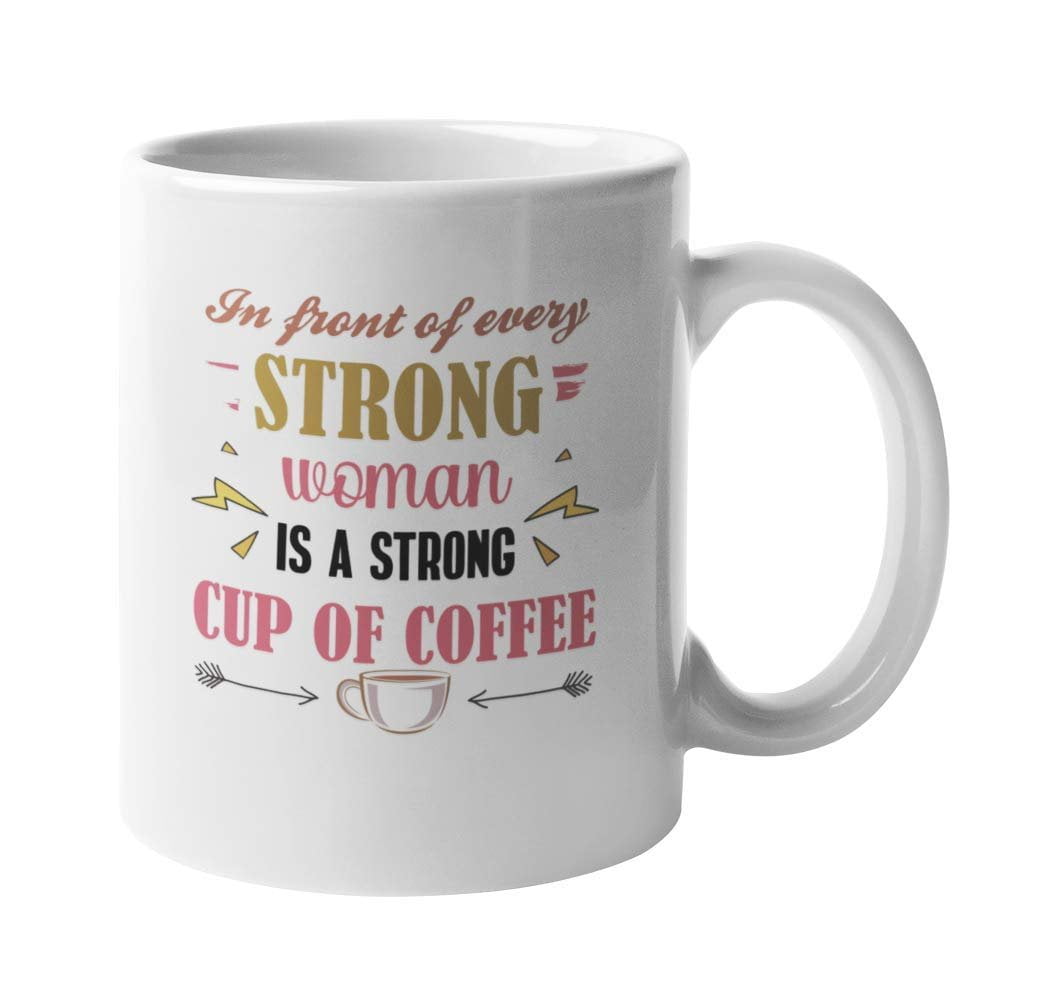 strong woman mug